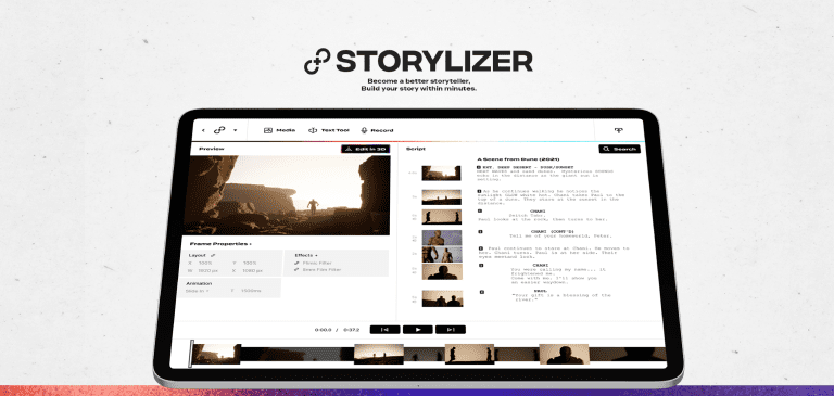 Designed 3D Storyboarding Software for Creative Professionals